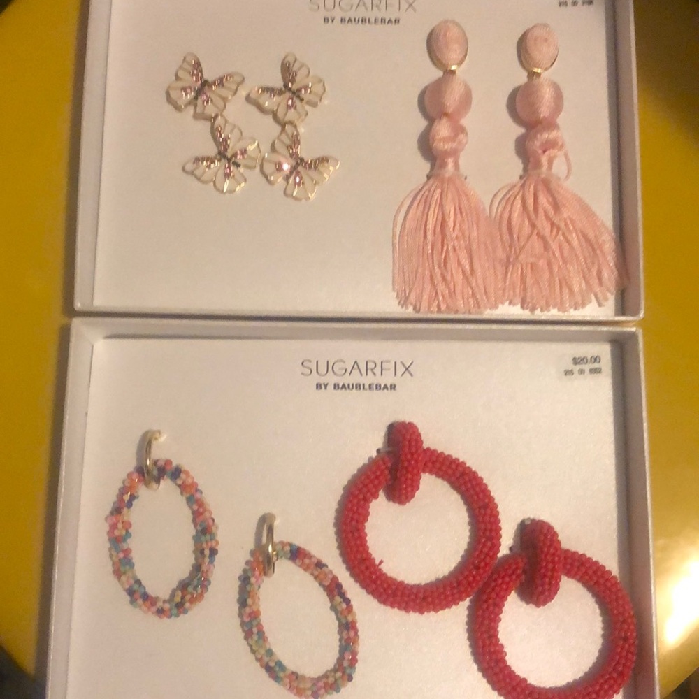 set 4 Sugarfix by Baublebar Statement Earrings